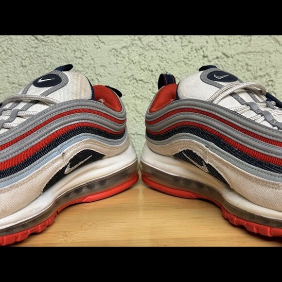 Size 9 - Nike Air‎ Max 97 Navy/Red/White USA America DJ5171-600 - Picture 5 of 12